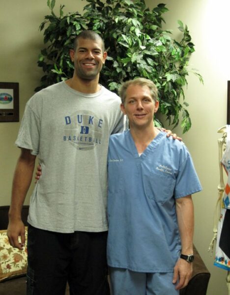 Dr. Sauders and Shane Battier 